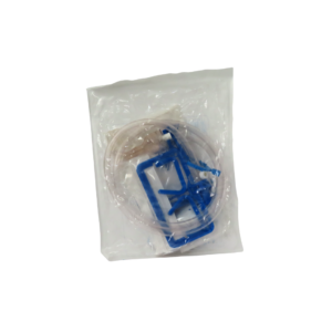 Bolsa recolectora de orina marca Ureotek con capacidad de 2 litros, sistema estéril, tubo de drenaje y placa de fijación para asegurar la sonda y evitar tracciones accidentales.