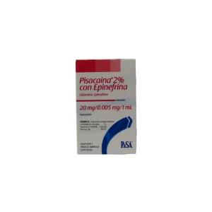 LIDOCAÍNA 2% CON EPINEFRINA SOLUCIÓN INYECTABLE 50 ML PISA